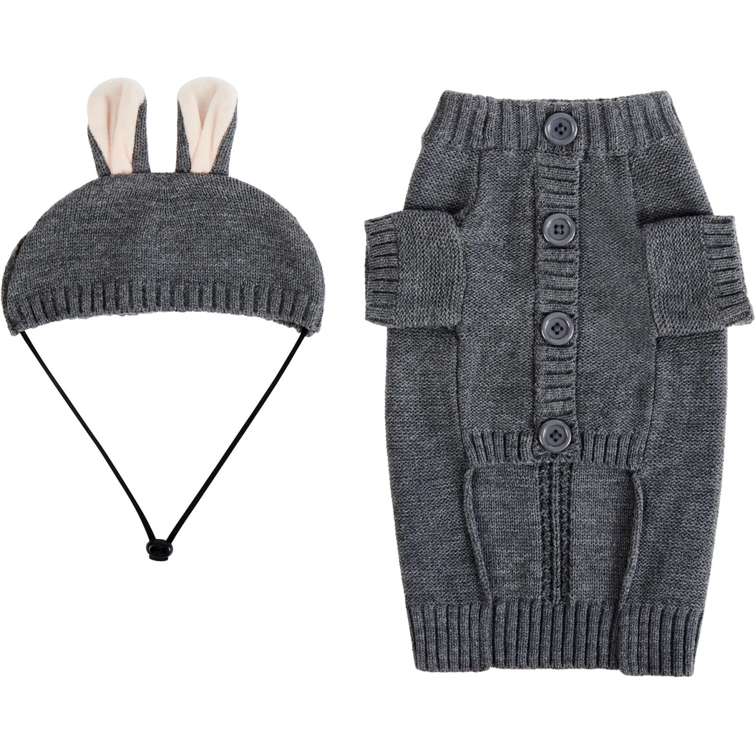 Frisco Bunny Hooded Dog & Cat Sweater 7 Frisco Bunny Hooded Dog & Cat Sweater - Image 5