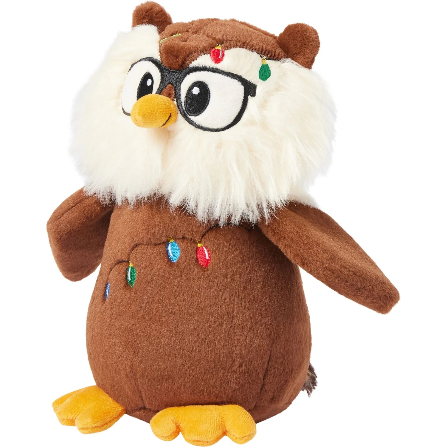 Frisco Holiday Festive Owl Plush Squeaky Dog Toy 3 Frisco Holiday Festive Owl Plush Squeaky Dog Toy