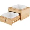 Frisco Elevated Non-Skid Bamboo Melamine Bowl Double Diner With Bamboo Stand 2 Frisco Elevated Non-Skid Bamboo Melamine Bowl Double Diner With Bamboo Stand -Chewy 363385 MAIN. AC SS1800 V1657657267