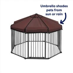 Frisco Outdoor Galvanized Steel 8-Panel Configurable Gate And Playpen With Oxford Roof 13 Frisco Outdoor Galvanized Steel 8-Panel Configurable Gate And Playpen With Oxford Roof -Chewy 507086 PT2. AC SS1800 V1669212042
