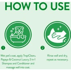 TropiClean Luxury 2 In 1 Papaya & Coconut Pet Shampoo & Conditioner & Frisco Cat & Dog Bristle Brush 13 TropiClean Luxury 2 In 1 Papaya & Coconut Pet Shampoo & Conditioner & Frisco Cat & Dog Bristle Brush -Chewy 575094 PT3. AC SS1800 V1657660395