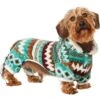 Frisco Fairisle Cozy Plush Fleece Dog & Cat PJs, Green -Chewy 719054 MAIN. AC SS1800 V1692380241