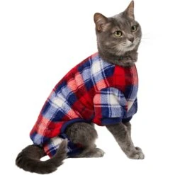 Frisco Cozy Plush Fleece Dog & Cat PJs, Plaid -Chewy 719102 PT2. AC SS1800 V1692202558