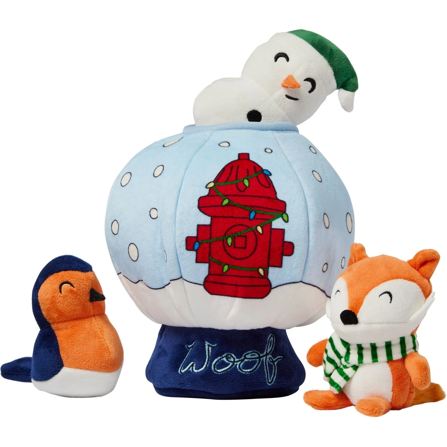 Frisco Holiday Melting Snow Globe Hide & Seek Puzzle Plush Squeaky Dog Toy 3 Frisco Holiday Melting Snow Globe Hide & Seek Puzzle Plush Squeaky Dog Toy