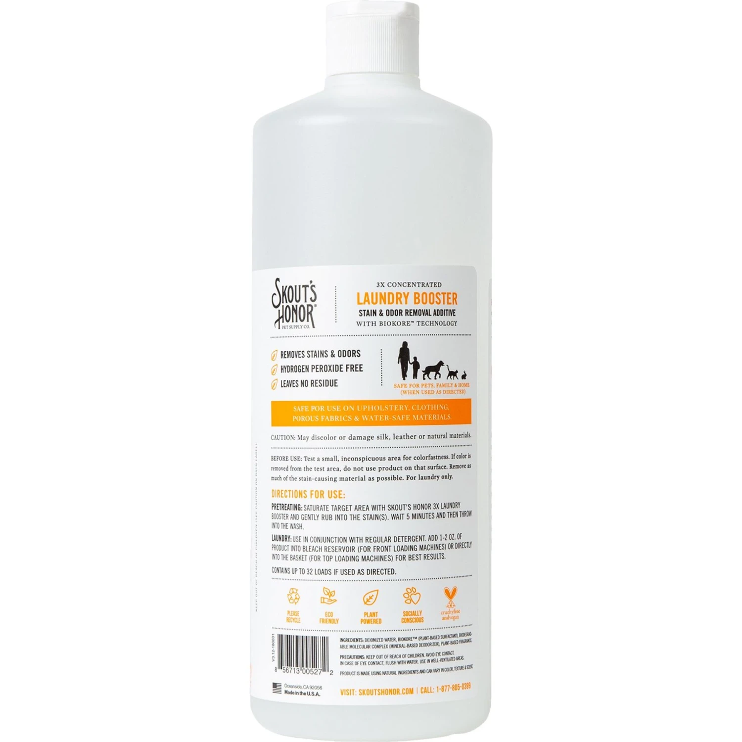 Skout's Honor Laundry Booster Stain & Odor Removal Additive, 32-oz Bottle & Frisco Washable Female Diaper 5 Skout's Honor Laundry Booster Stain & Odor Removal Additive, 32-oz Bottle & Frisco Washable Female Diaper - Image 3