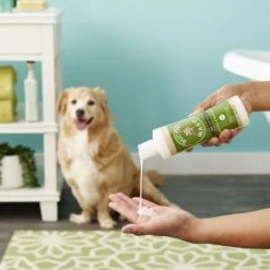 Buddy Wash Relaxing Green Tea & Bergamot Dog Shampoo & Conditioner & Frisco Rubber Duckie Dog & Cat Curry Brush -Chewy 826422 PT4. AC SS1800 V1682018059