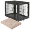 Frisco Double Door Furniture Style Dog Crate, Black & Frisco Swirl Dog Crate Mat 2 Frisco Double Door Furniture Style Dog Crate, Black & Frisco Swirl Dog Crate Mat -Chewy 947710 MAIN. AC SS1800 V1693600276