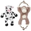 Frisco Monkey Plush With Rope Squeaky Dog Toy & Frisco Cow Plush With Inside Rope Squeaky Dog Toy -Chewy 961998 MAIN. AC SS1800 V1694784009