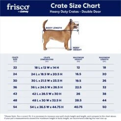 Frisco XX-Large Heavy Duty Double Door Wire Dog Crate, 54 Inch 11 Frisco XX-Large Heavy Duty Double Door Wire Dog Crate, 54 Inch -Chewy 97489 PT2. AC SS1800 V1667859374