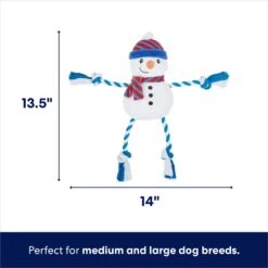 Frisco Holiday Snowman Plush With Rope Squeaky Dog Toy & Frisco Holiday Reindeer Plush With Rope Squeaky Dog Toy -Chewy 986174 PT2. AC SS1800 V1698257848