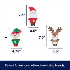 Frisco Holiday Santa's Helpers Plush Squeaky Dog Toy, 3 Count & Frisco Holiday Lights Plush With Rope Squeaky Dog Toy 11 Frisco Holiday Santa's Helpers Plush Squeaky Dog Toy, 3 Count & Frisco Holiday Lights Plush With Rope Squeaky Dog Toy -Chewy 986206 PT2. AC SS1800 V1698258116