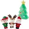 Frisco Holiday Santa's Helpers Plush Squeaky Dog Toy, 3 Count & Frisco Holiday Tree Thin Plush Squeaky Dog Toy -Chewy 986222 MAIN. AC SS1800 V1698257736
