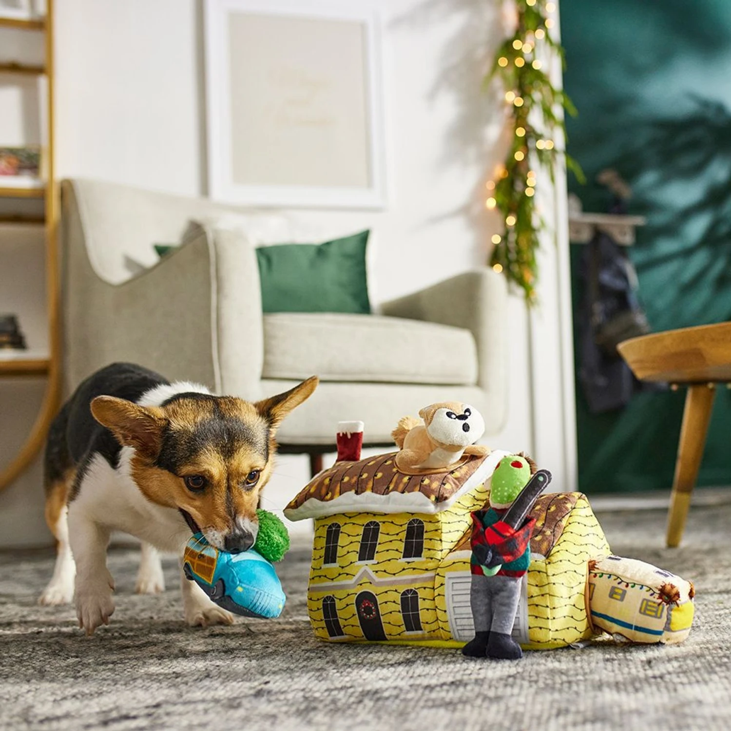 Frisco Holiday House Hide & Seek Puzzle Plush Squeaky Dog Toy & Frisco Holiday North Pole Mailbox Hide & Seek Puzzle Plush Squeaky Dog Toy 6 Frisco Holiday House Hide & Seek Puzzle Plush Squeaky Dog Toy & Frisco Holiday North Pole Mailbox Hide & Seek Puzzle Plush Squeaky Dog Toy - Image 4